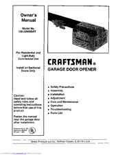 CRAFTSMAN 139.53669SRT Owner's Manual