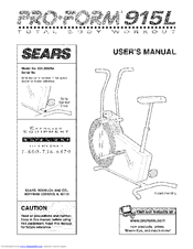 PROFORM SEARS 915L User Manual