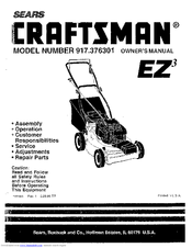 Craftsman 917.376301 Owner's Manual