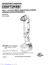 Craftsman 315.101532 Operator's Manual