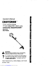 Craftsman Weedwacker 358.796050 Operator's Manual