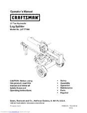 Craftsman 247.77466 Operator's Manual