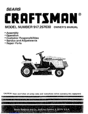 Sears Craftsman 917.257630 Owner's Manual