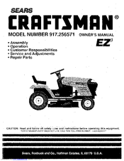 Craftsman EZ3 917.256571 Owner's Manual