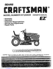Craftsman 917.259542 Owner's Manual