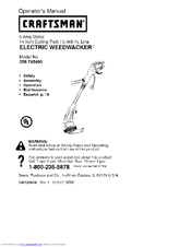 Craftsman WEEDWACKER 358.745460 Operator's Manual