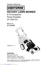 Craftsman 917.376168 Owner's Manual