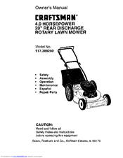Craftsman 917.388260 Owner's Manual