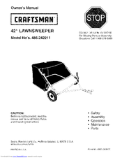 Craftsman 486.242211 Owner's Manual