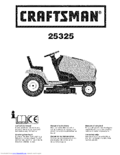 Craftsman 25325 Instruction Manual