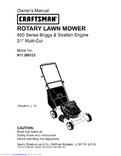 Craftsman 917.388123 Owner's Manual