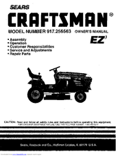 Sears 917.256563 Owner's Manual