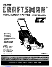 Craftsman 917.377250 Owner's Manual