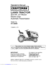 Craftsman 917.286900 Operator's Manual