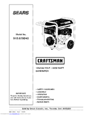 Craftsman 919.670040 Owner's Manual