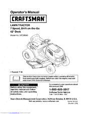 Craftsman 247.28883 Operator's Manual