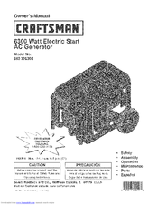 Craftsman 580.326300 Owner's Manual