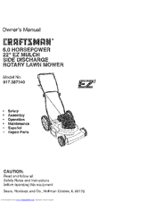 Craftsman EZ3 917.387240 Owner's Manual