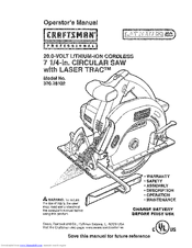 Craftsman 320.28102 Operator's Manual
