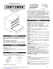 Craftsman 25912 Operator's Manual