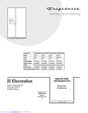 Frigidaire FRS3HF6JSB - 22.6 cu. Ft. Refrigerator Service Data Sheet