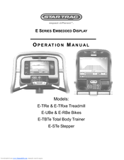 Star Trac E-RBe Operation Manual