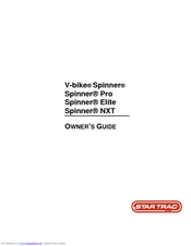 Star Trac V-bike Spinner Owner's Manual