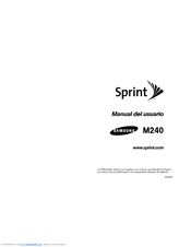 Samsung SPHM240 Manual Del Usuario