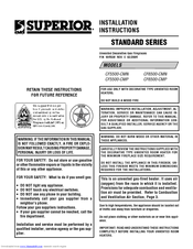 Superior CF5500-CMN Installation Instructions Manual