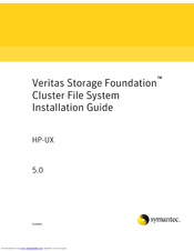 Symantec Veritas Storage Foundation HP-UX Installation Manual