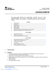 Texas Instruments ADS8365MEVM User Manual