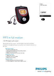 Philips RUSH SA230/17 Specifications