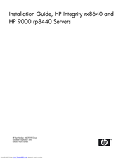 HP 9000 Integrity rp8440 Installation Manual