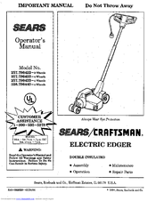 Craftsman 257.796432 Operator's Manual
