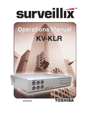 Toshiba NVR8-X Operation Manual