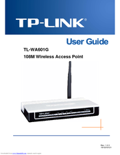 TP-Link TL-WA601G User Manual