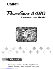 CANON PowerShot A480 User Manual