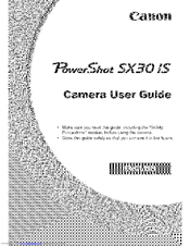 CANON POWERSHOT SX30IS User Manual
