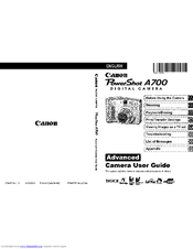 CANON POWERSHOT A700 User Manual
