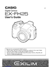 CASIO EExilim X-FH25 User Manual