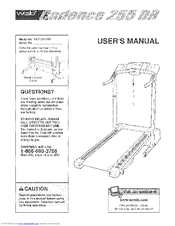 WESLO WLTL211040 User Manual