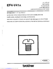 Brother EF4-V41A Parts Manual