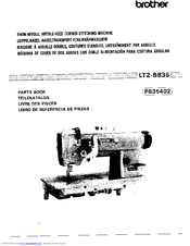 Brother LT2-B835 Parts Manual