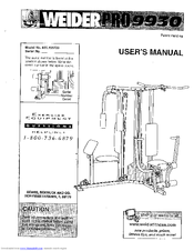 Weider PRO 9930 User Manual