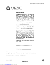 VIZIO VW32LHDTV10A User Manual