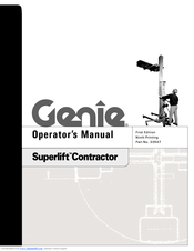 Genie Superlift Contractor Operator's Manual