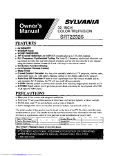 Sylvania SRT2232S Owner's Manual