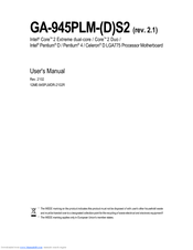 Gigabyte GA-945PLM-(D)S2 User Manual