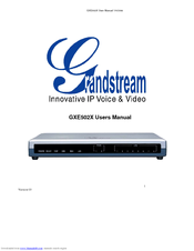 Grandstream Networks GXE502X User Manual