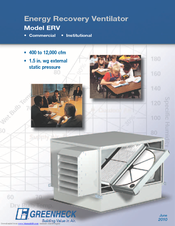 Greenheck ERV-582H Manual